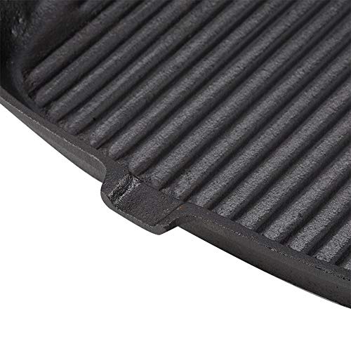 Griddle Pan, Square Ridged Frying Pan Cooking Pan Cast Iron Non-Stick Griddle Pan Stir Anti Slip Grill Pan Anti Scratch Pot for Kitchen Cooking 24.2×23×3cm