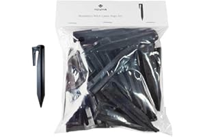 MOWMR Robust 30-Pack Cable Pegs for Secure Fixing of Robotic Lawnmower Boundary Wire in The Garden