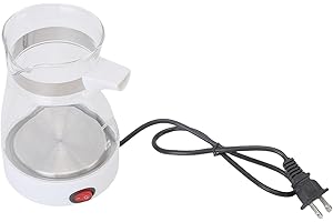 Atyhao 600ML 600W Electric Turkish Coffee Maker, Glass Turkish Coffee Maker for Family Gatherings (US Plug)