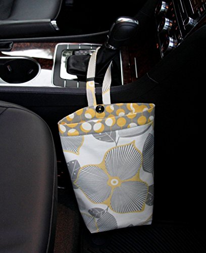 Car Trash Bag, Amy Butler Modern Optic, Customizable, Car Organizer, Auto Bag, Auto Organizer, Car Accessories, Car Gift, Auto Trash Can