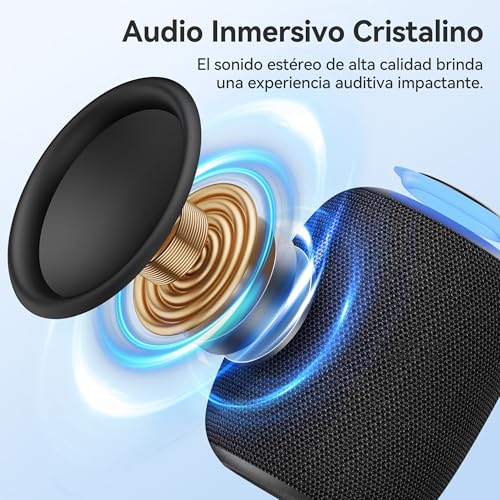oraolo Small Bluetooth Speaker, Portable Bluetooth 5.4 Speaker | Mini Shower Speakers, 30H Playback, IPX7 Water Resistance, TWS, Suitable for Outdoor/Party/Travel