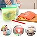 4 Packs Reusable Silicone Food Storage Preservation Bags, SiFREE Cooking Bag for Refrigerator, Microwave Oven, Fruits, Vegetables, Meat