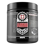 DRIVEN AMINO-BCAA Enhanced with Glutamine- Aids in Muscle Recovery, Increase Muscle Protein Synthesis, and Improve Lean Body Mass-Perfect 2:1:1 BCAA ratio (Grape)