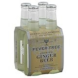 Fever Tree Premium Ginger Beer Soda, 6.8 Fluid Ounce - 4 per pack - 6 packs per case.
