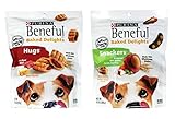 Beneful Baked Delights Purina Dog Treats Variety Pack Bundle of 2 Flavors: Baked Delights Hugs (8.5 oz), and Baked Delights Snackers (9.5 oz)