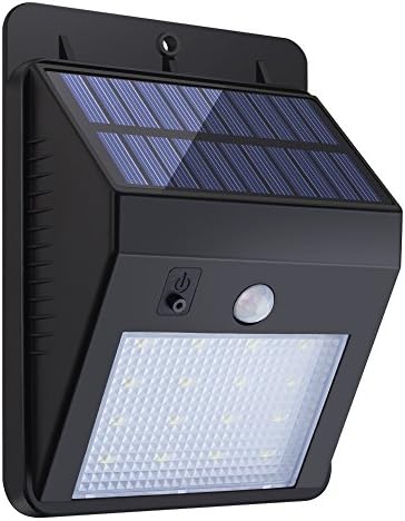 KUMEDA Solar Lights Super Bright 16 LEDs with Wireless Waterproof Motion Sensor Outdoor Light for Patio, Deck, Yard, Garden with Motion Activated Auto On/Off (1-Pack)