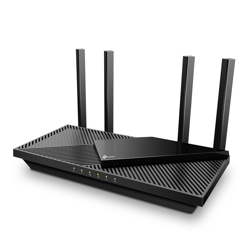 TP-Link Archer AX55 Pro Wi-Fi 6 WiFi Router Dual Band AX3000, 1×2.5Gbps Port + 4×Gigabit Port, USB 3.0, VPN, WPA3, OneMesh, Parental Control, HomeShield, No Support for DSL Function
