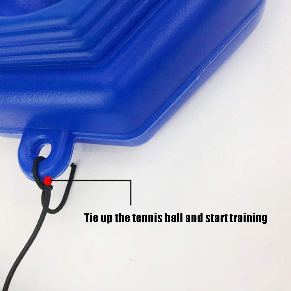 Lixada Tennis Ball Trainer Self-Study Baseboard Player Training Aids Practice Tool Supply with Elastic Rope Base Tennis Trainer Self-Study Rebound Ball : Sports & Outdoors