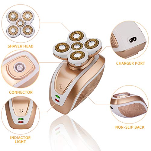 Electric Shaver for Women 3 In 1 Electric Razor Painless Hair Remover Body Face Legs and Bikini Area Rechargeable/Waterproof - Thumbnail 2