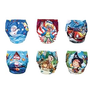 OZYOL Avontuurlijke set van 6 waterdichte baby leerluier trainingsbroeken ondergoed luiers luierbroek voor…