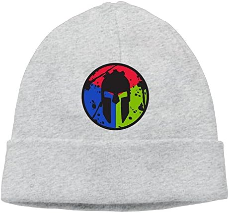 BWMEN Spartan TRIFECTA Beanie Cap Hat Ash