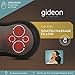 Gideon™ Shiatsu Deep Kneading Massage Pillow with Heat / Massage, Relax, Sooth and Relieve Neck, Shoulder and Back Pain (Black)