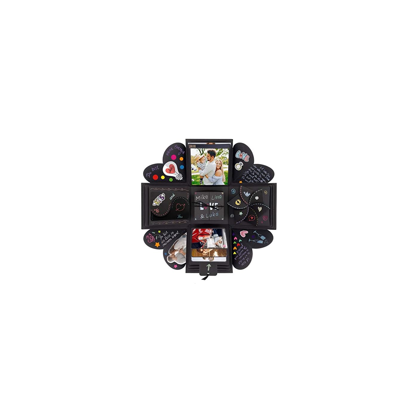 int!rend Geschenk DIY Foto Box Set inkl. Sticker, 5 Themen