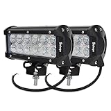 Safego 36W Led Work Light Bar for Trucks Off-Road 4X4 Tractor ATV Jeep Super Bright Flood Beam Chips C36W-FL-2