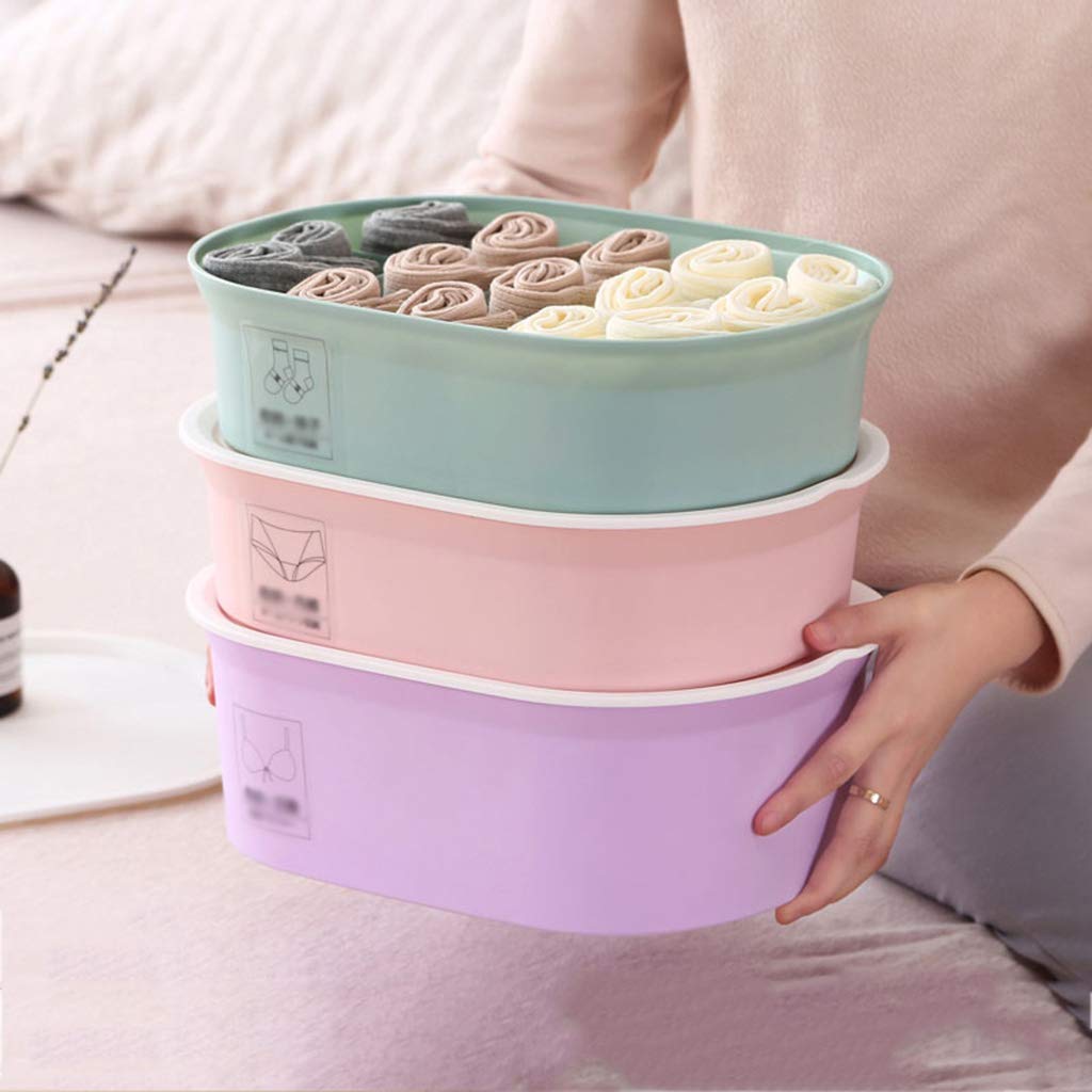 Getko With Device Plastic Storage Box Bra Underwear Socks Storage