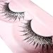 Goege Shiny Long and Thick Exaggerated False Eyelashes Extension for Women Girls Cosplay Fancy Ball Halloween (Silver)