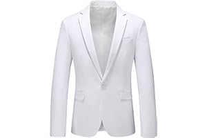 MOGU Mens Blazer Slim Fit Sport Coats 26 Colors Suit Jacket for Daily Business and Prom Party