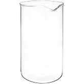 French Press Glass Replacement for Bodum, 34 Ounce, 1 Liter, Dishwasher Safe