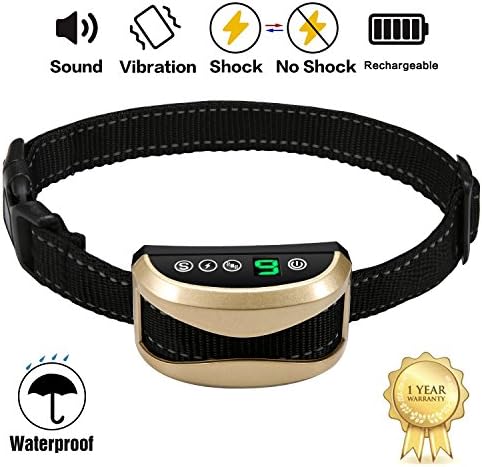 A+ Trainer Bark Collar, [2018 Upgrade Version] Dog No Bark Collars Upgrade 7 Sensitivity, USB Rechargeable Waterproof Dog Shock Collar with Vibration and No Harm Shock for Small Medium Large Dogs