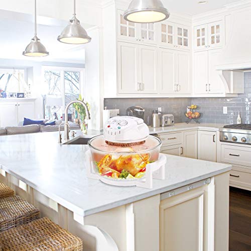 1300W Infrared Halogen Convection Turbo Oven Cooker Glass Bowl Tempered Heat Resistant Glass - Thumbnail 3