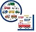 Creative Converting Traffic Jam Birthday Lunch Napkins & Plates Party Kit for 8
