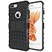 Xbows iPhone 7 Plus Case, [Rugged Wave] Slim Durable Protective Shockproof Case Built-in Kickstand for Apple iPhone 7 Plus (Black)