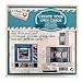 Craft Sensations Card Making Pack, Blues and Greens, 50 Items, Sheets, Twine, Stamp, Wooden Shapes, Buttons, Rhinestones and More