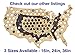 Giant USA Beer Cap Map - 3ft Wide - Craft Beer Bottle Caps Holder - Beer Gift Accessories for Men, Fathers, Brothers, Man Cave Decor, Home Wet Bars, and Beer Lovers