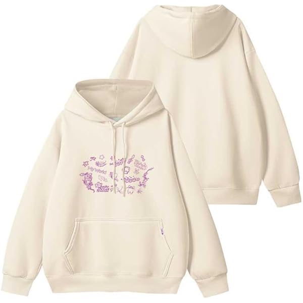 NJNJGO Unisex Grunge Punk Hooded Sweatshirt Y2K Jacket