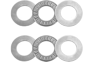 uxcell NTA1018 Thrust Needle Roller Bearings with Washers 5/8" Bore 1-1/8" OD 5/64" Width 2pcs