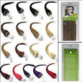 100s 16'' 18'' 20'' 22'' 24'' 26'' Loops Micro Rings Beads Tipped Remy Human Hair Extensions Straight 10 Colors in Women Beauty Style