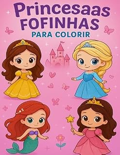 Livro Princesas Fofinhas para colorir