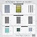 DII Cleaning Collection Multi-Purpose Microfiber, Teal Lattice, Dishtowel Set