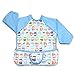 Luxja Baby Waterproof Sleeved Bib, Long Sleeve Bib for Toddler (6-24 Months), Cute Owl