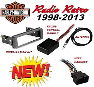 Amazon.com: 98-2013 Retro Harley Touring Stereo Radio Cd ...