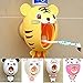 BigNoseDeer Baby Toothbrush Dispensers,Kids Hands Free Toothpaste Dispenser Children Automatic Cartoon Cute Animal Toothpaste Squeezer Good Gift for Children (Tiger)
