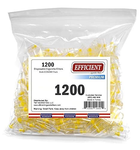 efficient cigarette filters Efficient 4 HOLE Disposable Premium Cigarette Filters - Bulk Economy Pack  (1200) in Kenya