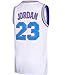 RAAVIN 23# Bunny Space Movie Jersey Mens Squad Basketball Jersey (White, Small)