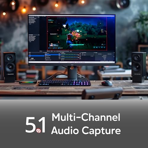 AVerMedia 4K60 Capture Card with HDMI 2.1, Low Latency, 4K144/4K120 Passthrough, Game Capture Device for PS5, PS5 Pro, Xbox, Switch, Streaming on Twitch, OBS on Mac & PC, GC553G2 Live Gamer Ultra 2.1