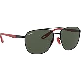Ray-Ban Unisex Rb3659m Scuderia Ferrari Collection Square Sunglasses