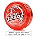 Yomega Spectrum – Light up Fireball Transaxle YoYo with LED Lights for Intermediate, Advanced and Pro Level String Trick Play + Extra 2 Strings & 3 Month Warranty (red)