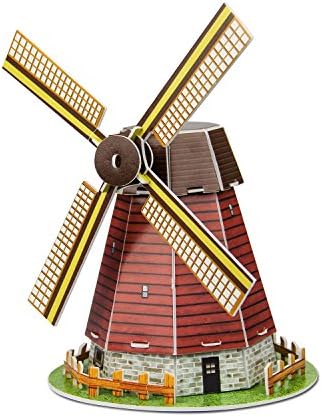 The Holland Windmill World Great Architecture 3D Puzzles DIY Toys for Children and Adult Jigsaw Puzzle