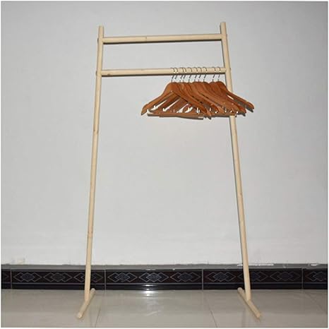 H.Q Perchero de Estilo japonés nórdico Perchero de Madera Maciza Racks