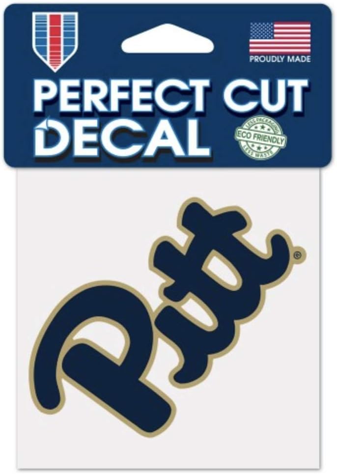 WinCraft NCAA University of Pittsburgh Panthers 4x4 Perfect Cut Decal Sticker