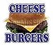 CHEESEBURGERS Concession Decal trailer hamburger cheese