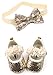 LIVEBOX Baby Girls Shoes Soft Sole Prewalker Mary Jane Princess Party Dress Crib Shoes with Free Bow Knot Baby Headband (S:0-6 Months/4.33
