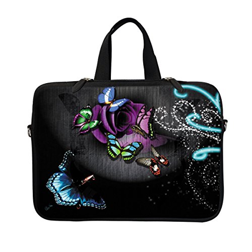 Meffort Inc 13.3 Inch Neoprene Laptop Sleeve - Galaxy Universe Design With Shoulder Strap