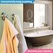 HOME SO Suction Cup Hooks for Shower Bathroom Kitchen Glass Door Mirror Tile, Diamond Collection - Removable Hook Hanger for Towel, Bath Robe, Coat, Loofah - Diamond Chrome (2-Pack)