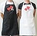 Mr. and Mrs. Aprons Est. 2016 With Heart Wedding Gift For Couples His and Hers Bridal Shower Engagement Anniversary