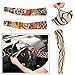 Dxhycc 6pcs Temporary Fake Slip on Tattoo Arm Sleeves Stockings, Temporary Tattoo Arm Sunscreen Sleeves, Designs Skull, Tiger, Crown Heart, Tribal Shape, Unisex Stretchable Cosplay Accessories